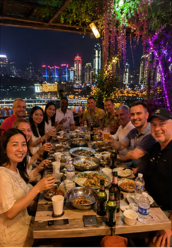 A Foreign Affair Chongqing tour group welcome dinner